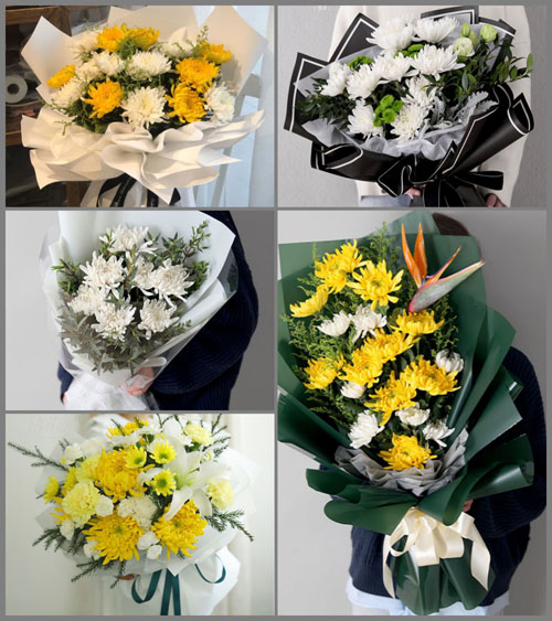 广东梅州市五华县河东镇桂岭村白事花束代送